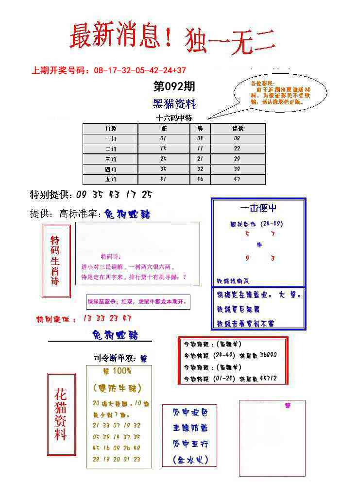 092期独一无二[图]