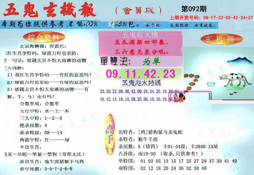 092期新五鬼玄机[图]